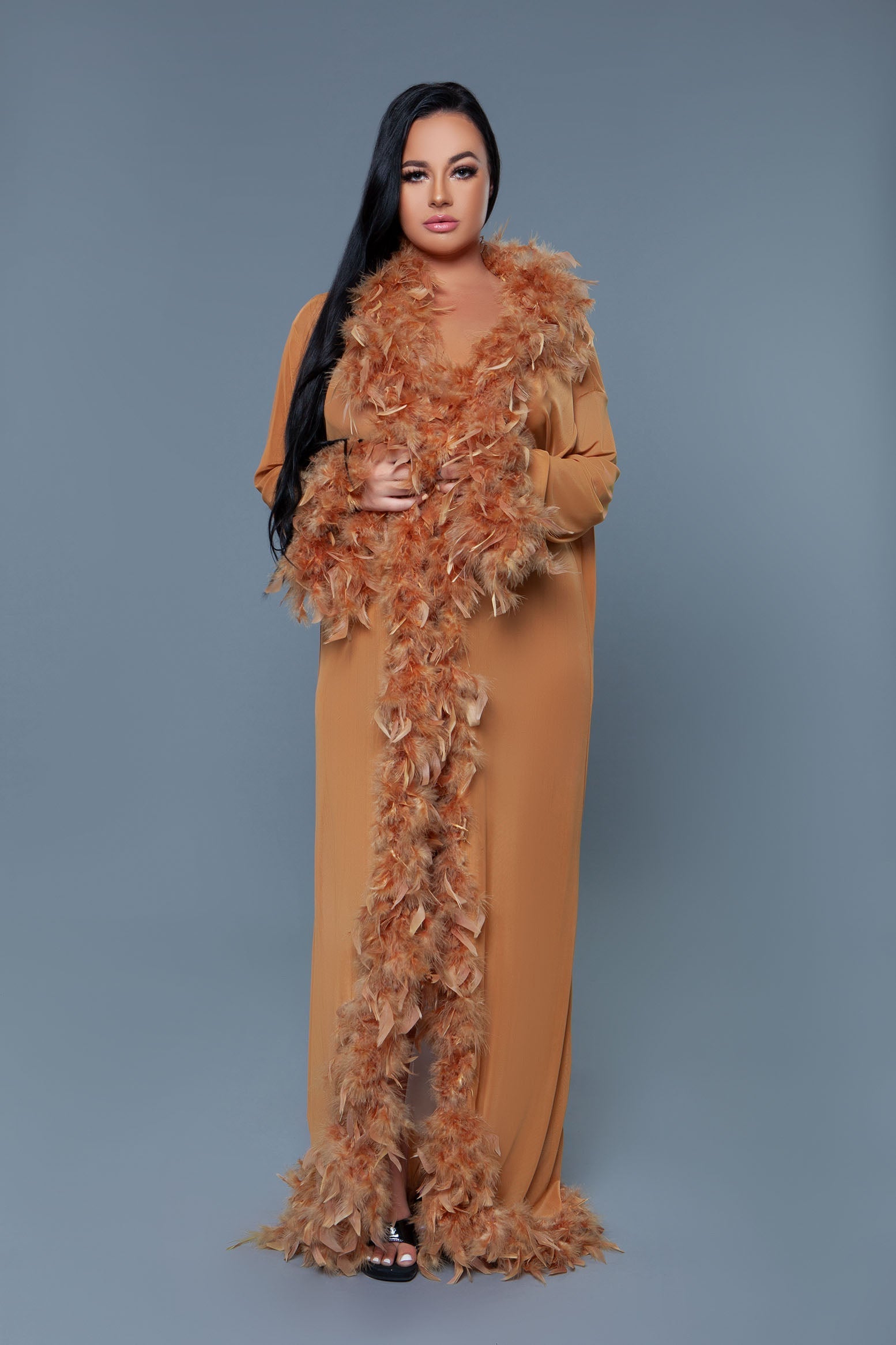 BW834 Glamour Robe-Pinkfoxxx