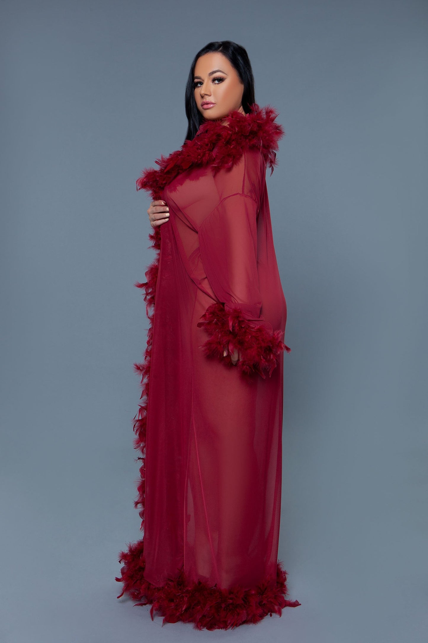 BW834 Glamour Robe-Pinkfoxxx