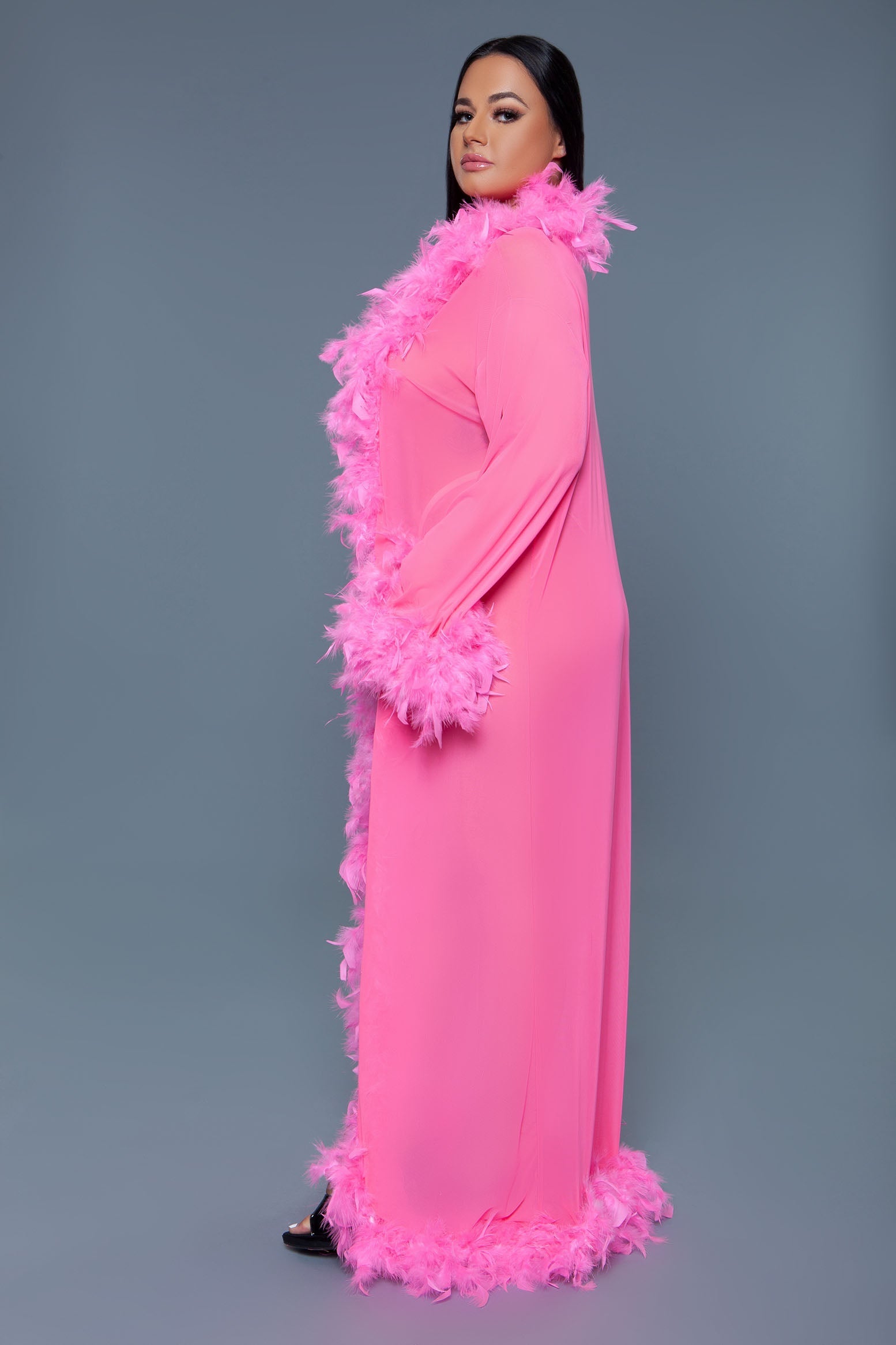 BW834 Glamour Robe-Pinkfoxxx