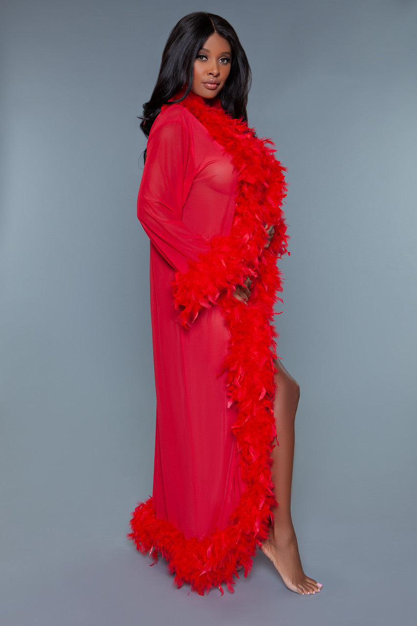 BW834 Glamour Robe-Pinkfoxxx