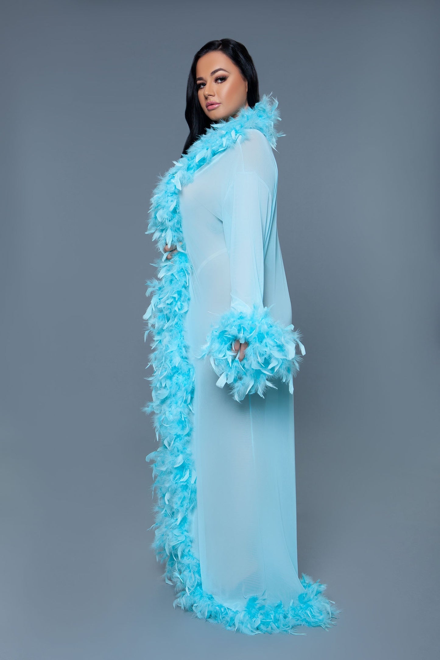 BW834 Glamour Robe-Pinkfoxxx