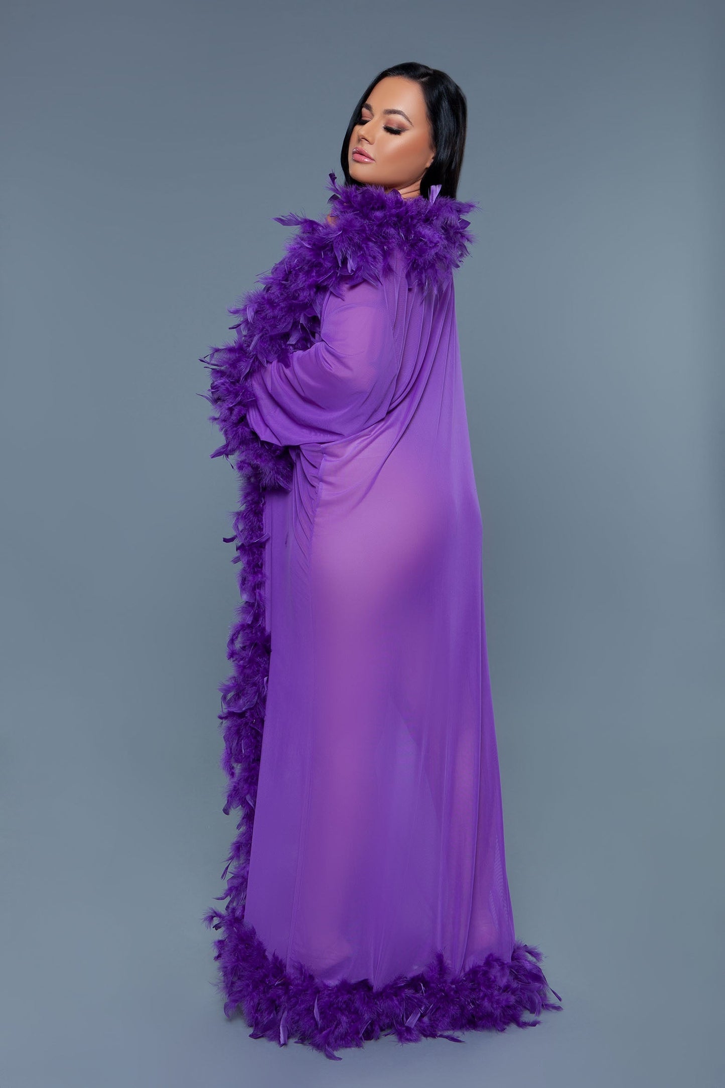BW834 Glamour Robe-Pinkfoxxx