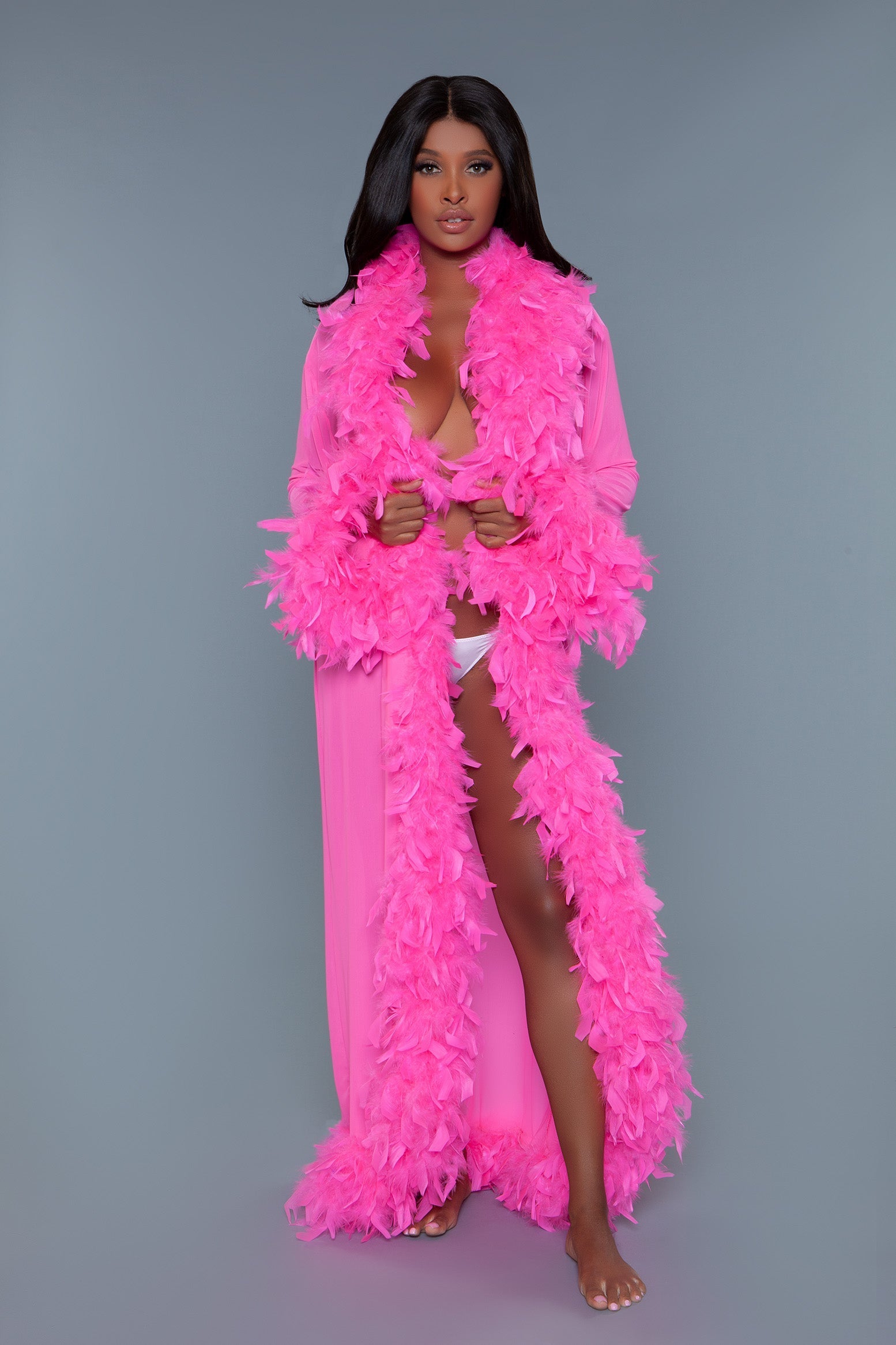 BW834 Glamour Robe-Pinkfoxxx