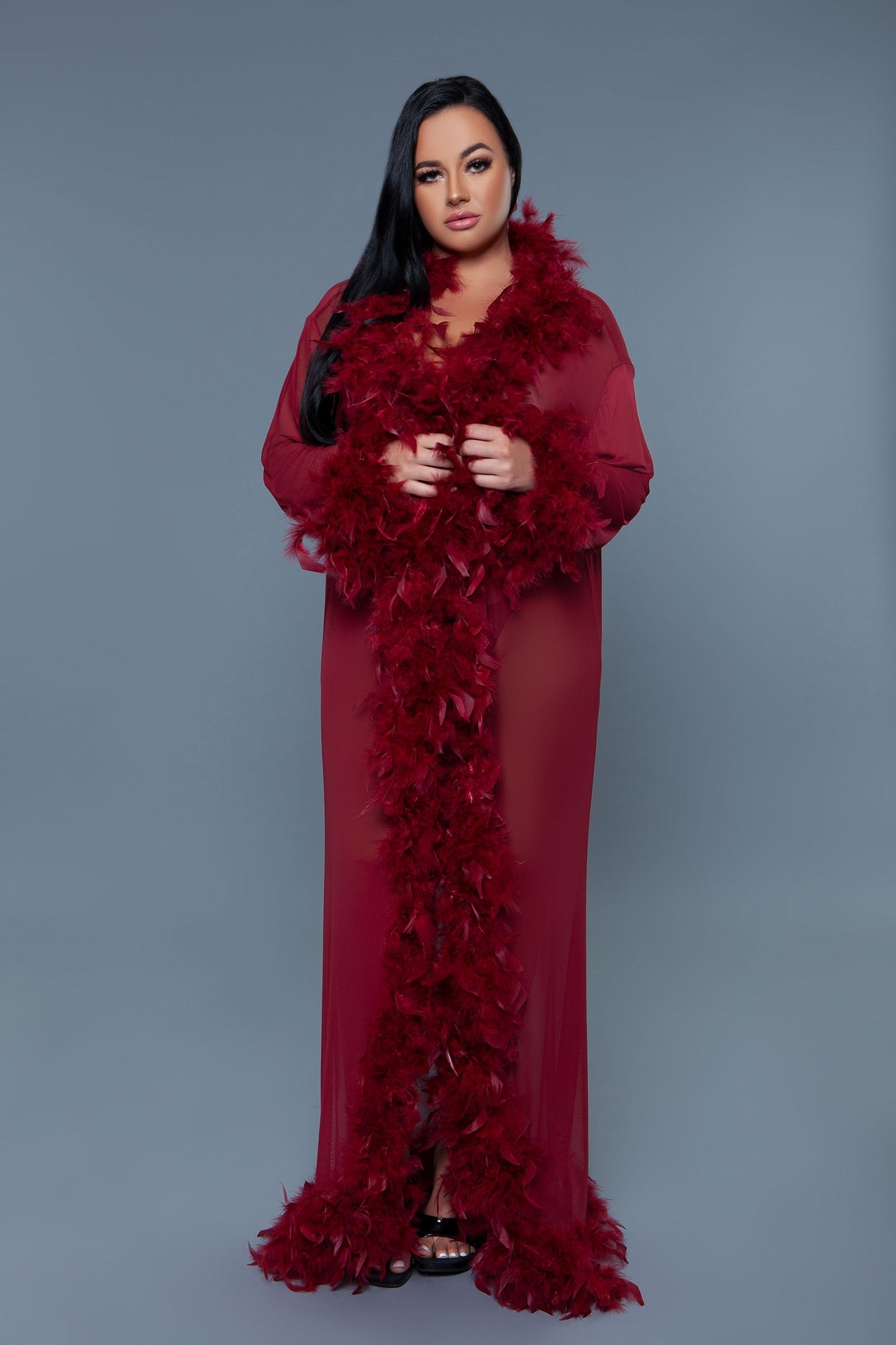 BW834 Glamour Robe-Pinkfoxxx