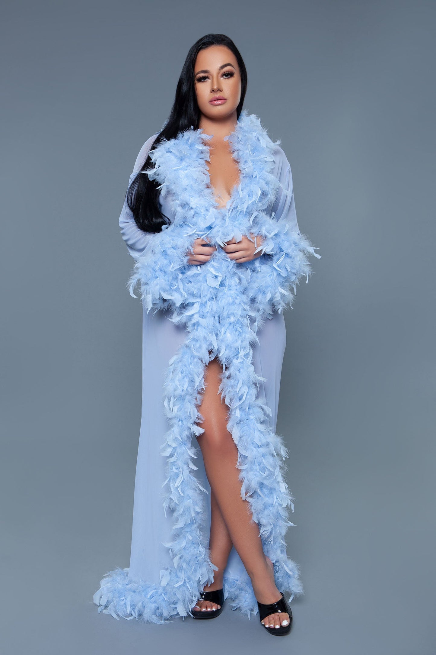 BW834 Glamour Robe-Pinkfoxxx