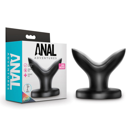 Blush Anal Adventures Anal Anchor Expanding Plug Black-Pinkfoxxx