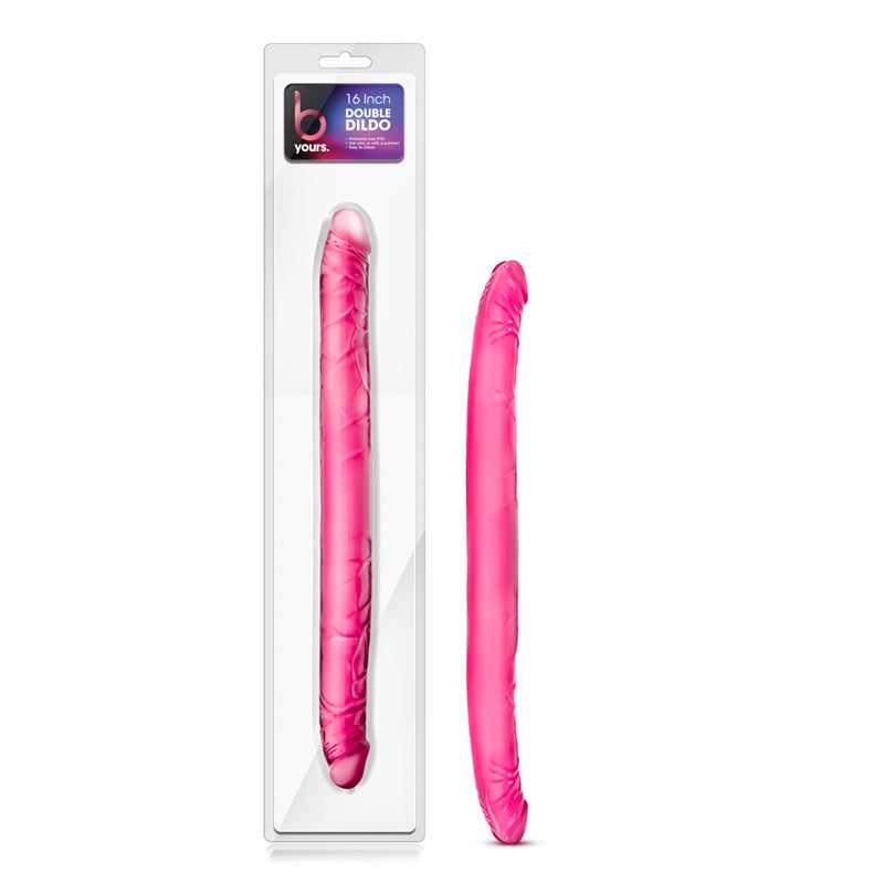 Blush B Yours 16 in. Double Dildo Pink-Pinkfoxxx