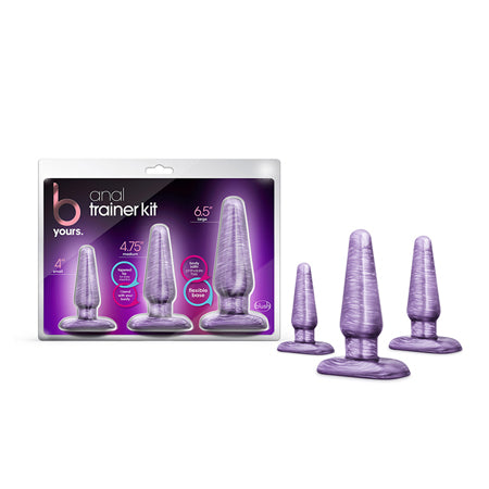 Blush B Yours 3-Piece Anal Trainer Kit Purple Swirl-Pinkfoxxx