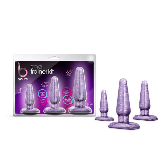 Blush B Yours 3-Piece Anal Trainer Kit Purple Swirl-Pinkfoxxx