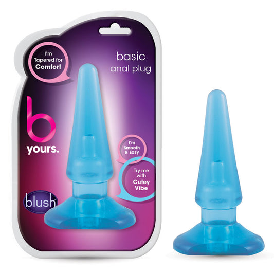 Blush B Yours Basic Anal Plug Blue-Pinkfoxxx
