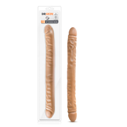 Blush Dr. Skin 18 in. Double Dildo Tan-Pinkfoxxx