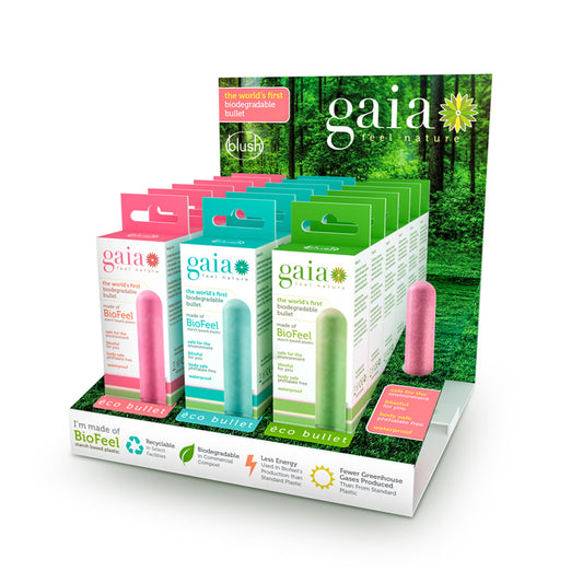 Blush Gaia Eco Bullet 18-Piece PDQ Display-Pinkfoxxx