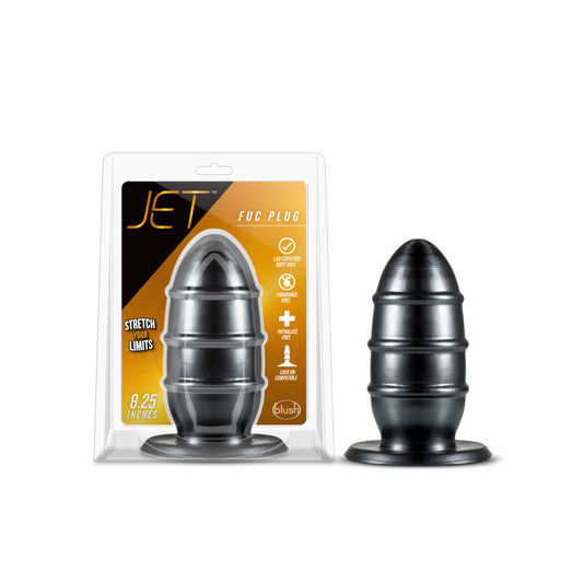 Blush Jet Fuc Plug 8.25 in. Carbon Metallic Black-Pinkfoxxx
