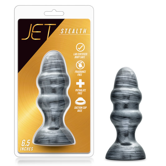Blush Jet Stealth 6.5 in. Anal Plug Carbon Metallic Black-Pinkfoxxx