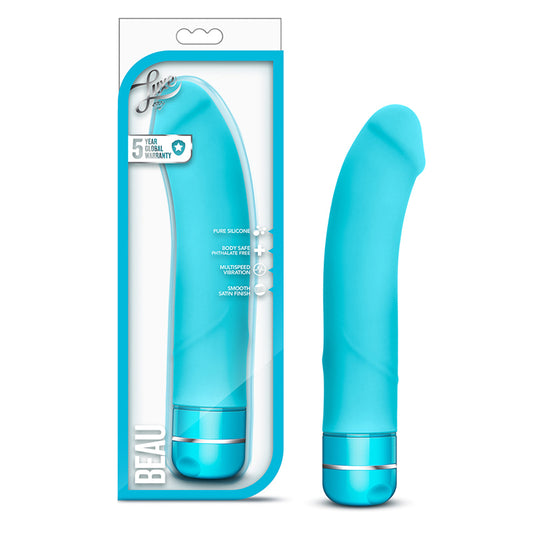 Blush Luxe Beau Silicone G-Spot Vibrator Blue-Pinkfoxxx