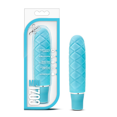 Blush Luxe Cozi Mini Silicone Slimline Vibrator Aqua-Pinkfoxxx