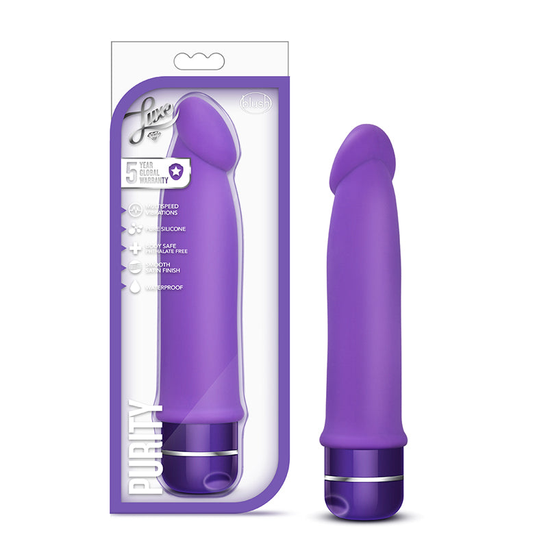 Blush Luxe Purity Silicone Vibrator Purple-Pinkfoxxx