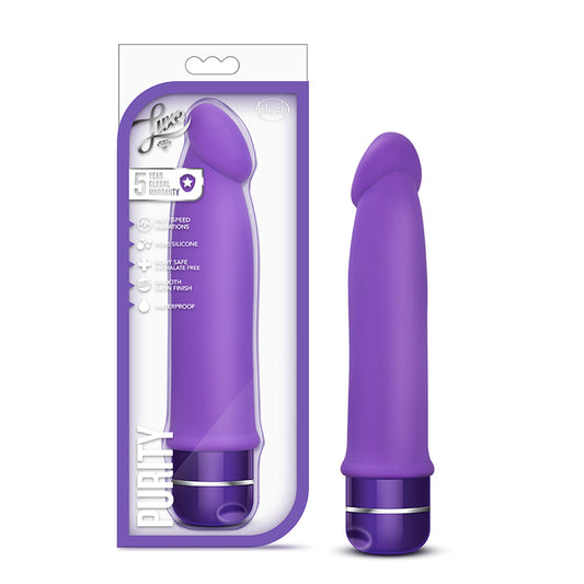 Blush Luxe Purity Silicone Vibrator Purple-Pinkfoxxx