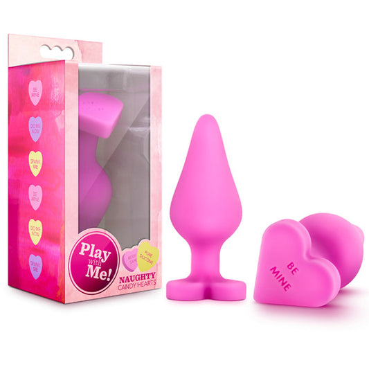 Blush Play with Me Naughty Candy Hearts 'Be Mine' Anal Plug Pink-Pinkfoxxx