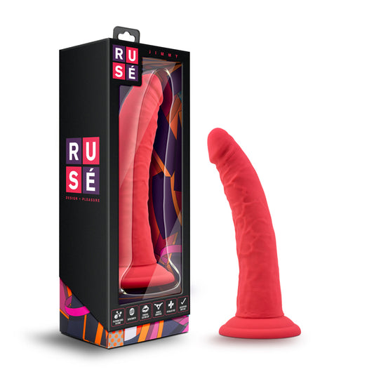 Blush Ruse Jimmy Realistic 7.5 in. Silicone Dildo with Suction Cup Cerise-Pinkfoxxx
