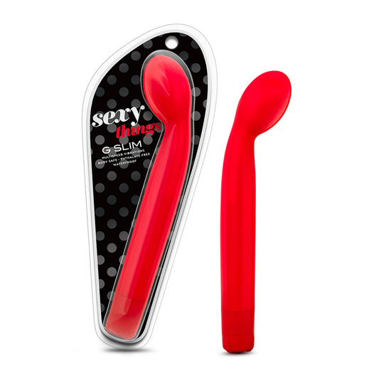 Blush Sexy Things G Slim Multispeed Slimline G-Spot Vibrator Red-Pinkfoxxx