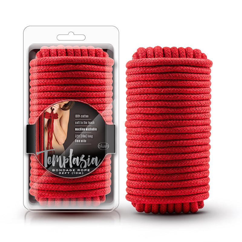 Blush Temptasia Bondage Rope 32 ft. / 10 m Red-Pinkfoxxx