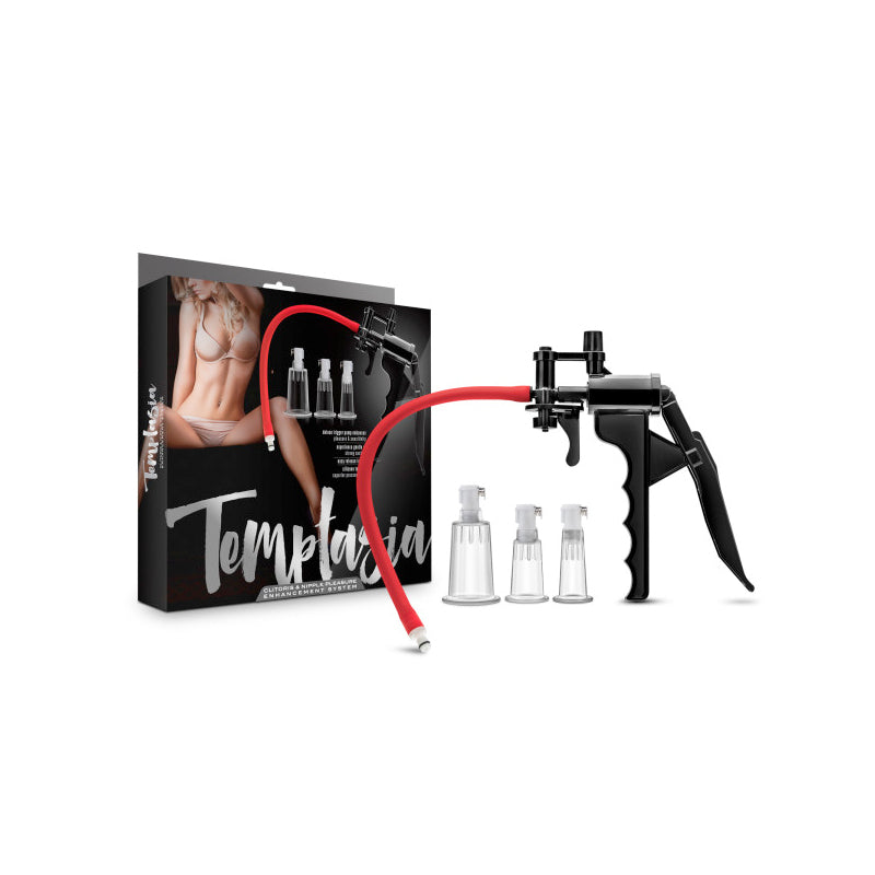 Blush Temptasia Clitoris and Nipple Pleasure and Enhancement Pump System-Pinkfoxxx