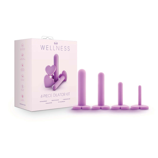 Blush Wellness 4-Piece Silicone Dilator Kit Purple-Pinkfoxxx