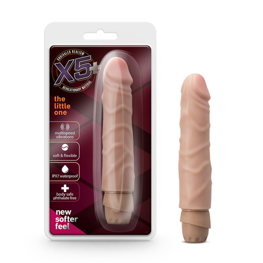 Blush X5 Plus The Little One Realistic 6.75 in. Vibrating Dildo Beige-Pinkfoxxx