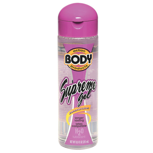 Body Action Supreme Water Based Gel Lubricant 8.5 fl oz-Pinkfoxxx