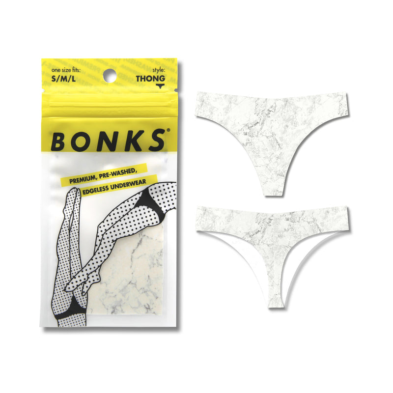 Bonks Rock Bottom Seamless Thong O/S-Pinkfoxxx