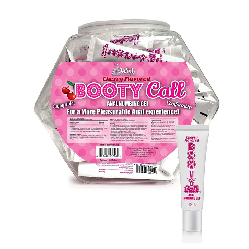 Bootycall Anal Numbing Gel Cherry 65-Piece Fishbowl Display-Pinkfoxxx