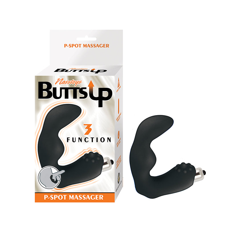 Butts Up P-Spot Massager - Black-Pinkfoxxx