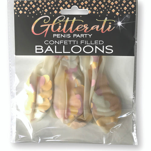 GLITTERATI PENIS CONFETTI BALLOONS