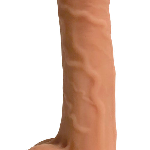 EASY RIDERS 9IN DUAL DENSITY SILICONE DONG W/ BALLS - CN18092510