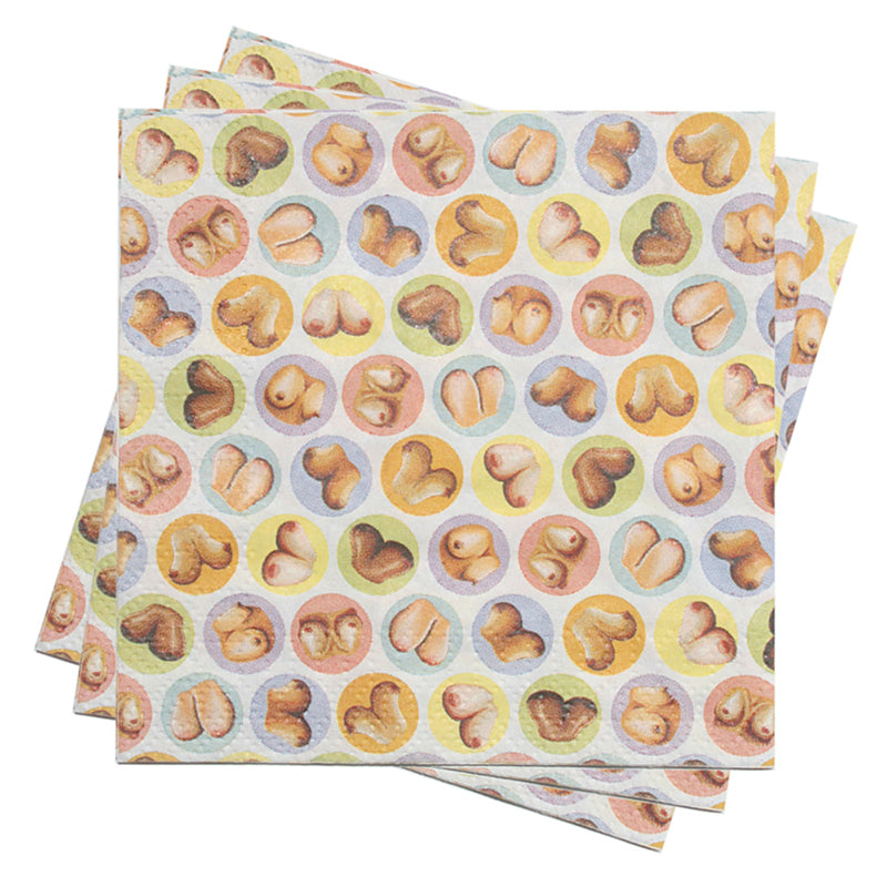 Candyprints Dirty Napkins: Boob Napkins-Pinkfoxxx