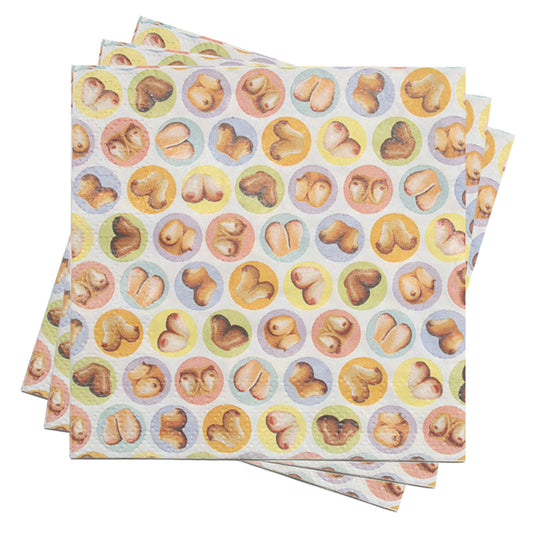 Candyprints Dirty Napkins: Boob Napkins-Pinkfoxxx
