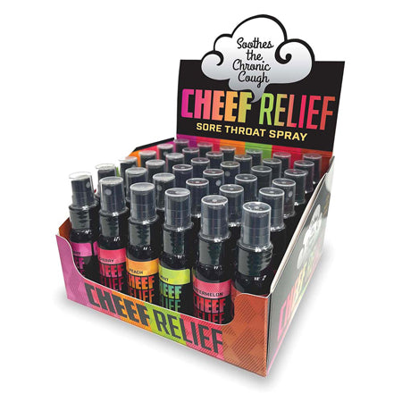 Cheef Relief Throat Spray 36-Piece Display-Pinkfoxxx
