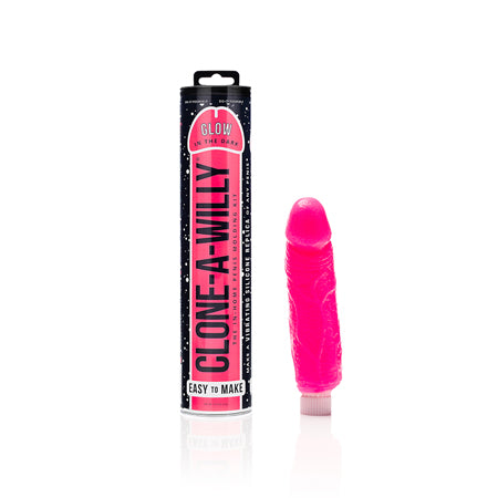 Clone-A-Willy Hot Pink Glow In The Dark-Pinkfoxxx