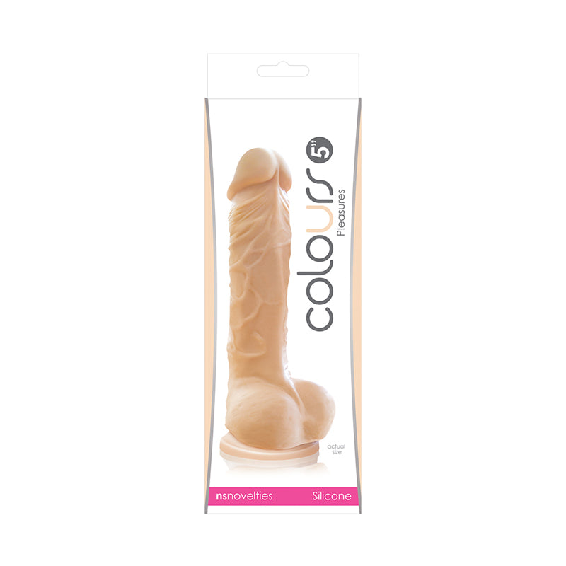 Colours Pleasures 5 in. Dildo Beige-Pinkfoxxx
