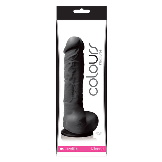 Colours Pleasures 5 in. Dildo Black-Pinkfoxxx