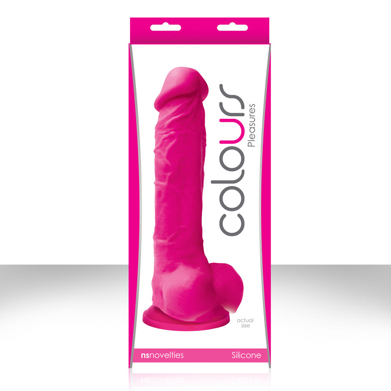 Colours Pleasures 8 in. Dildo Pink-Pinkfoxxx