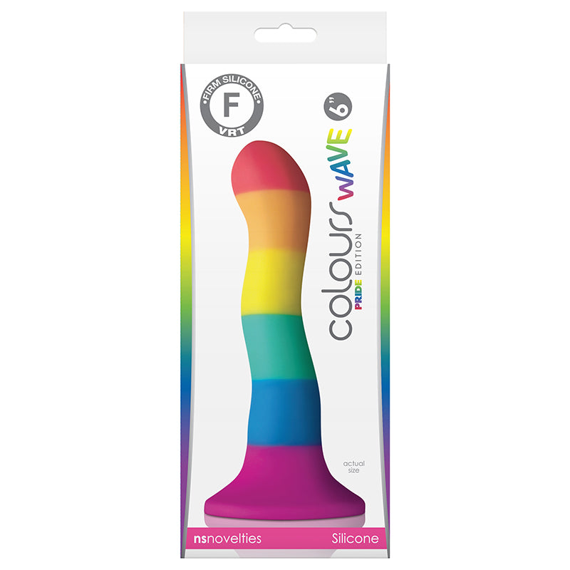 Colours Pride Edition Wave 6 in. Dildo Rainbow-Pinkfoxxx