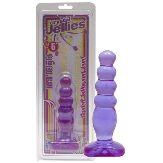 Crystal Jellies - Anal Delight Purple 5in-Pinkfoxxx