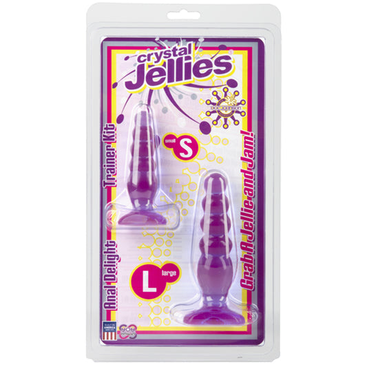 Crystal Jellies - Anal Delight Trainer Kit Purple-Pinkfoxxx