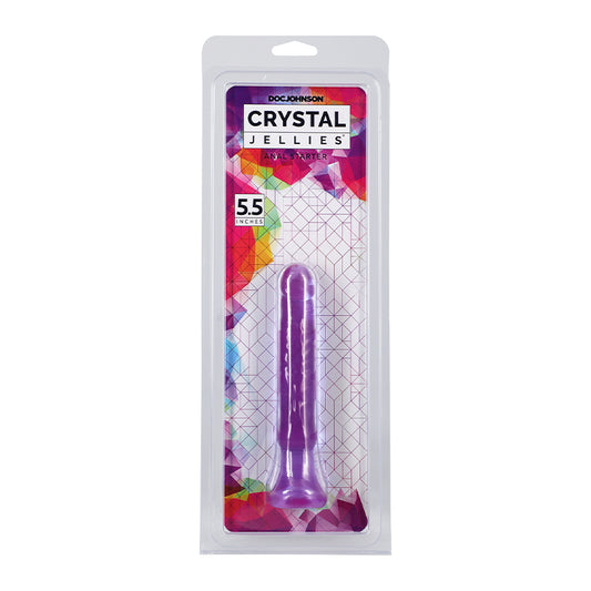 Crystal Jellies - Anal Starter Purple 6in-Pinkfoxxx