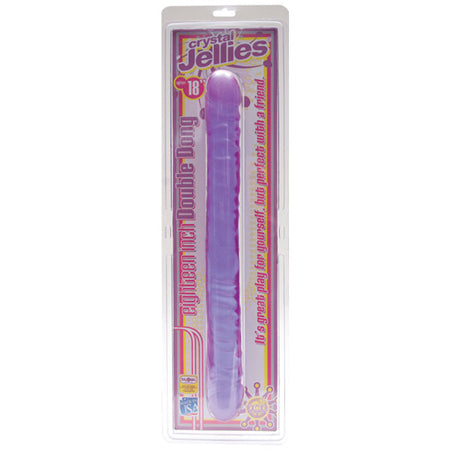 Crystal Jellies - Double Dong Purple 18in-Pinkfoxxx