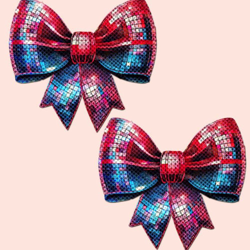 DISCO BALL BOW PASTIES - PASBOWDSCO