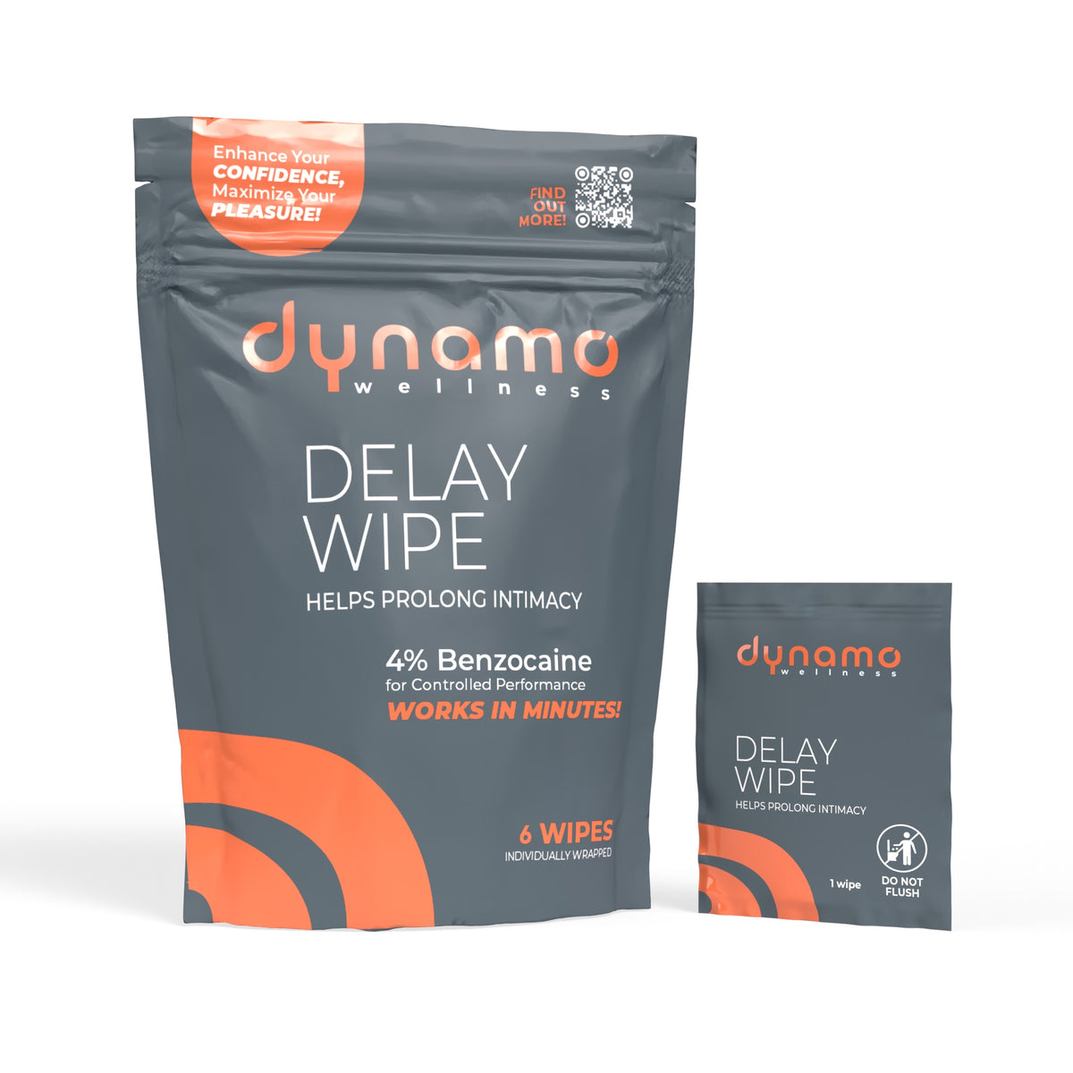 SCREAMING O DYNAMO WELLNESS DELAY WIPE 6 PACK - SCRDWDW046