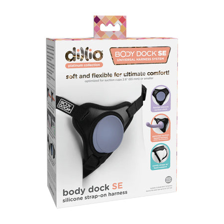 Dillio Platinum Collection Body Dock SE Universal Harness System Silicone Strap-On Harness-Pinkfoxxx